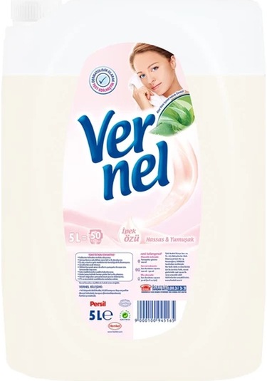 Vernel Çamaşır Yumuşatıcısı Hassas & Yumuşak 4 x 5 L