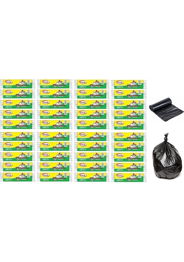 Ögem Orta Boy Çöp Torbası Siyah 55X60 Cm 20 Li 40 Rulo
