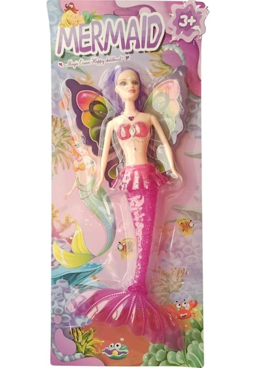 Oyuncak 32 Cm Işıklı Deniz Kızı Bebek Kız Çocuk Oyun Ve Hediye Seti