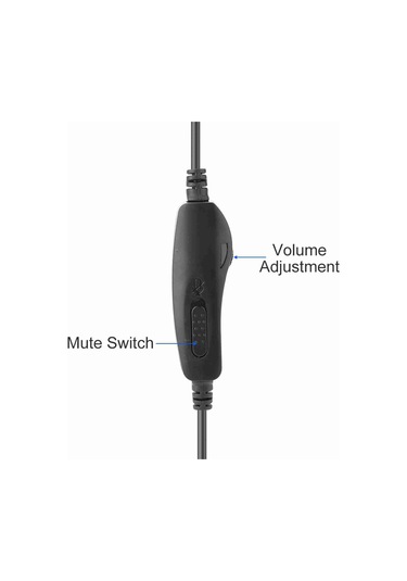 Moveevo H500d-rj9 Profesyonel Konuşma Kulaklığı - Gürültü Engelleme Mikrofonlu, Ses Kontrolü Ve Uzun Süre Kullanim İçin Ergonomik Tasarım H500d-rj9