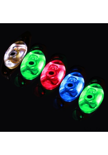 Tenfowee 5 Adet Metal Led Balık Çekici Işıklı Lova: Su Altında Parlar, Balıkları Çeker - Kırmızı, Beyaz, Mavi, Yeşil Ve Renkli