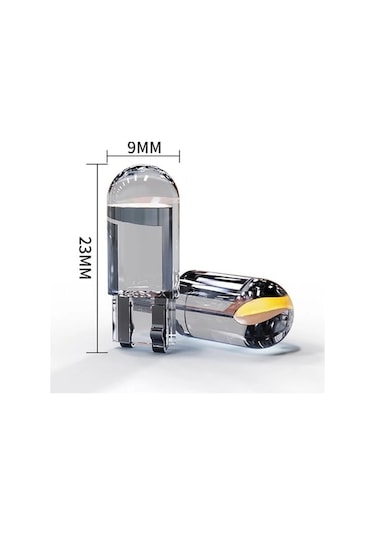 Bmw F20 Plaka Parklar Için Cam Led T10 Beyaz Ampul 2 Adet