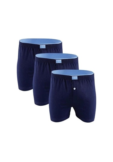 Huma One Erkek Havlu Bel Düz Boxer 2174 3 Adet KARIŞIK