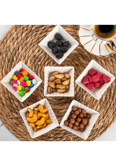 Porsima Bone 15690 6 Lı Sunumluk Kase Mini Sosluk Çerezlik Kase