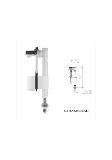 Tema Siamp Rezervuar İç Takım Flatör 93-a Handy Alttan Su Girişli Beyaz