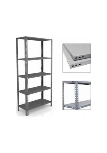 Uzmangrupraf Uzman Grup Raf Çelik Raf-5 Raflı 2Metre 31X93 Çelik Raf-Depo Rafı