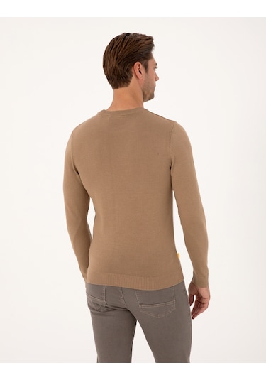 Pierre Cardin Erkek Camel Kazak /triko 50314192-vr015 CAMEL