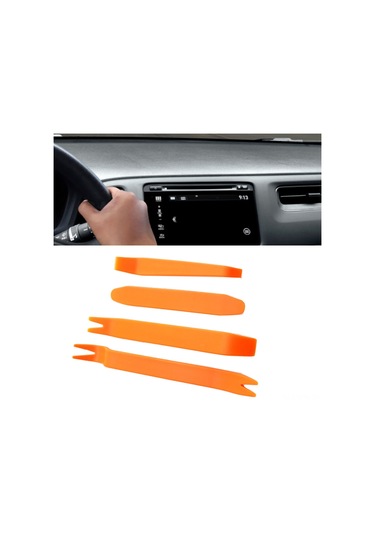 Maiyame Plastik Çekiç Aracı Seti - Araç Ses Sistemi Ve İç Dekorasyon Panelleri Montajı Ve Çıkarımı İçin 4'lü Abs Gereç Takımı