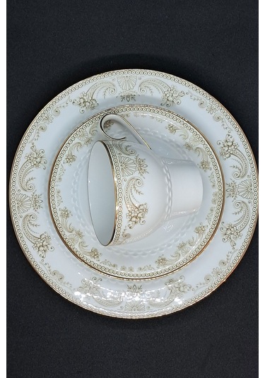 Tirschenreuth Duble Vintage Kahve Fincanı 3 Parça 180 Ml Bej