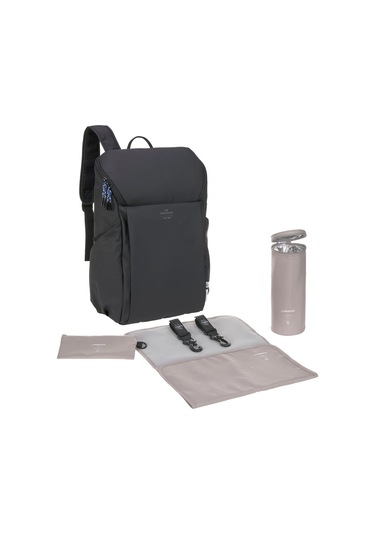 Lassig Slender Up Bebek Bakım Sırt Çantası Black Siyah