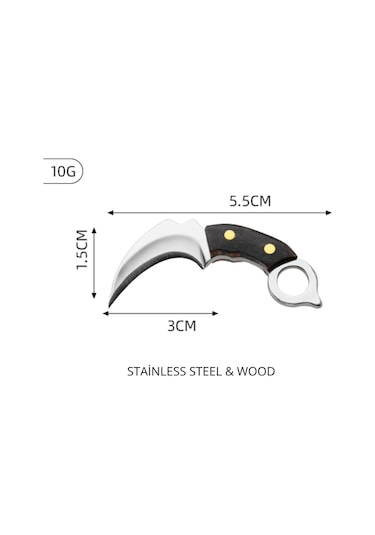 MSO Outdoor Paslanmaz Çelik Mini Pençe Çakı Siyah