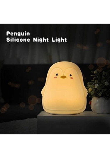 Metabagua Hayvan Gece Lambas , Sevimli Penguen Karikatür Led Gece Lambas , Silikon Ta Nabilir Usb Arjl Ocuklar I İn Gece Lambas Yatak Odas Oturma Odas Pembe F4a3d5 Beyaz