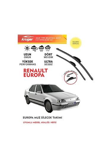 kRUGER R19 EUROPA ÖN MUZ SİLECEK SETİ