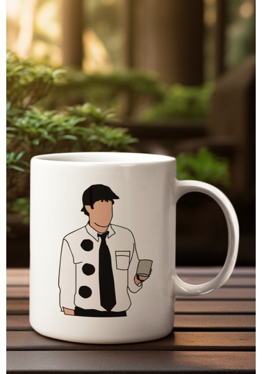 The Office Jim Cadılar Bayramı Kostümü Baskılı Kupa Bardak Beyaz