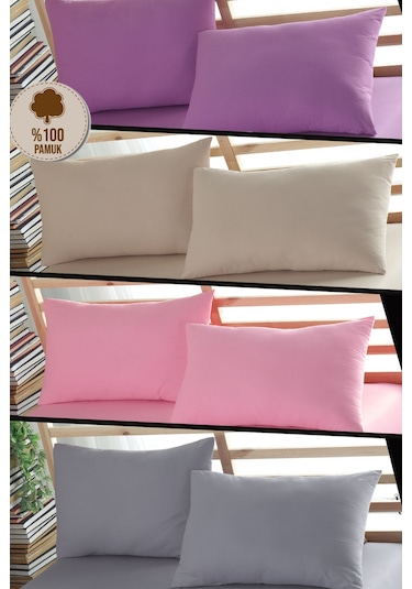 Formeya Ranforce %100 Pamuk Yastık Kılıfı 8 Adet 50 x 70 Kapaklı