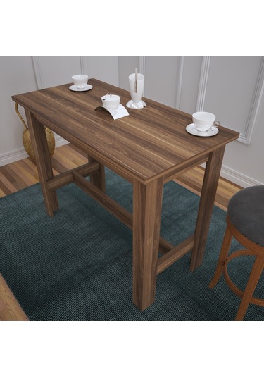 Pasifichome Barra Bar Masası & Mutfak Masası Ceviz / Yüksek Yemek Masası