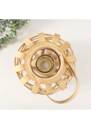 Simalend İç Mekan İçin Örgülü Mumluk 208933270 Bej