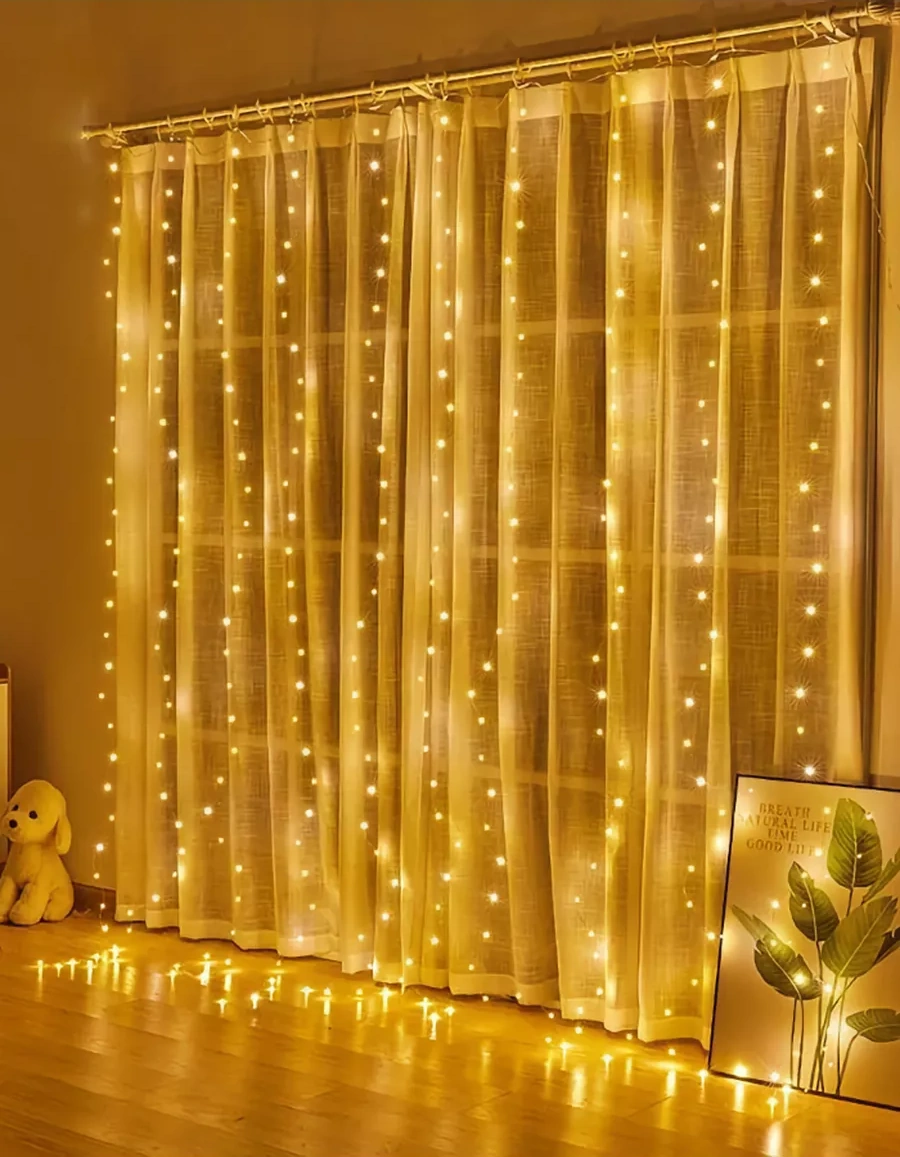 Lesnyak Usb Beyaz Sıcak Işık Perdesi Işıklandırma 189643420 Beyaz Sıcak