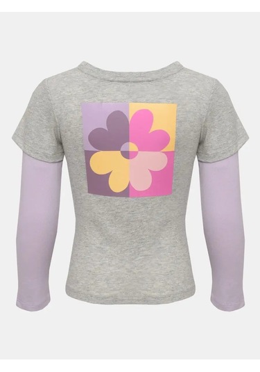 Gap Çocuk Uzun Kollu T-shirt 161703285 Gri