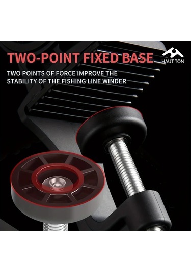 Xuweiwei Haut Ton Siyah 1 Adet Kolay Kullanımlı Taşınabilir Olta Makarası Sarıcı Hızlı Pratik İplik Sarımı Balıkçılık Aksesuarı