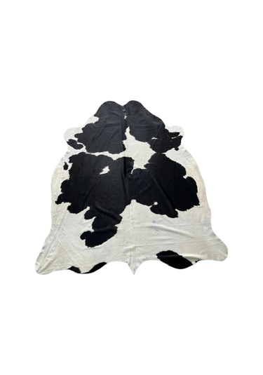 Doğal Renkli Dana Postu Halı - Naturel Halı Post Siyah Beyaz