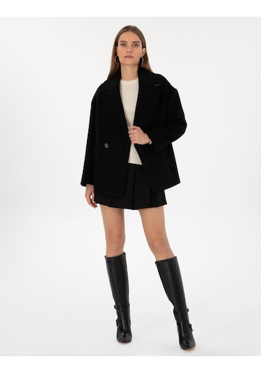 Pierre Cardin Kadın Siyah Kaban 50314272-vr046 Siyah