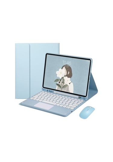 Dancemonkey 2021 iPad Uyumlu Pro 11 & Mini 6 İçin Yenilikçi Deri Kılıf - Kalem Yuvası İle, Bluetooth Dokunmatik Klavye