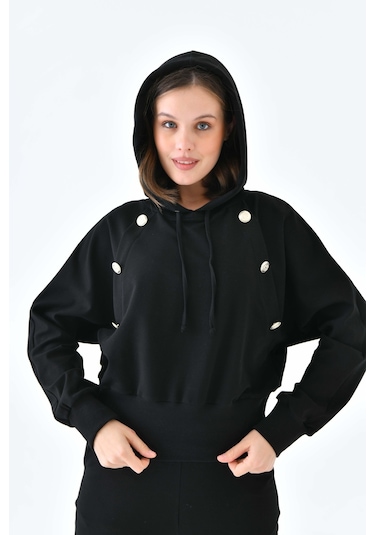 Ftz Women Kadın İki İp Düğme Detaylı Takım Siyah 30640-siyah Siyah