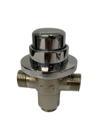 Viaypi BAS ÇEK ZAMAN AYARLI SIVA ALTI ROZETLİ PİSUVAR MUSLUK Krom