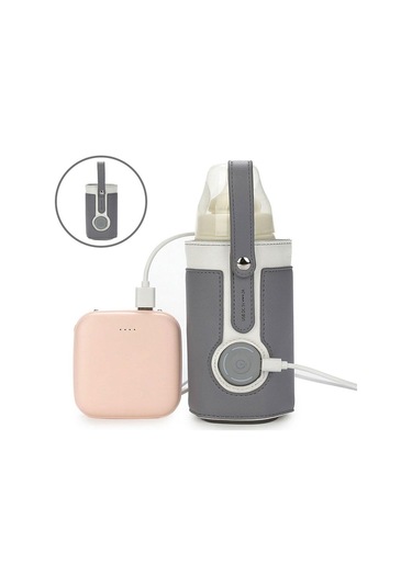 Dolıty Biberon Isıtıcı Usb 3 Seviyeleri Ev Yenidoğan Koyu-gri