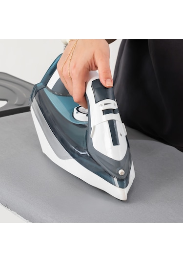 Porsima Isıya Dayanıklı 100% Pamuk Süngerli Ütü Masası Kılıfı - Buharlı Ütüleme Uyumlu 120x40cm Renkli