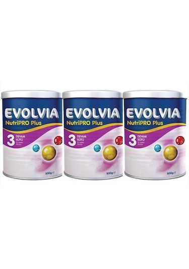 Evolvia Nutripro Plus 3 Devam Sütü 12+ Ay 3 X 800 G