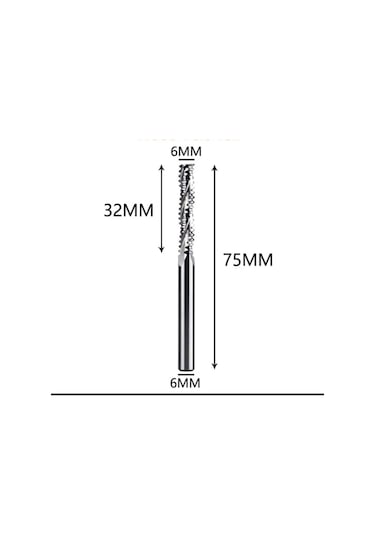 Ahşap Kontra Kesim Ucu Karbür Freze 6 32 Mm