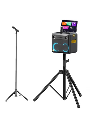 Ikarao Break X2 Partybox Hoparlör Karaoke Set + Mikrofon Stand