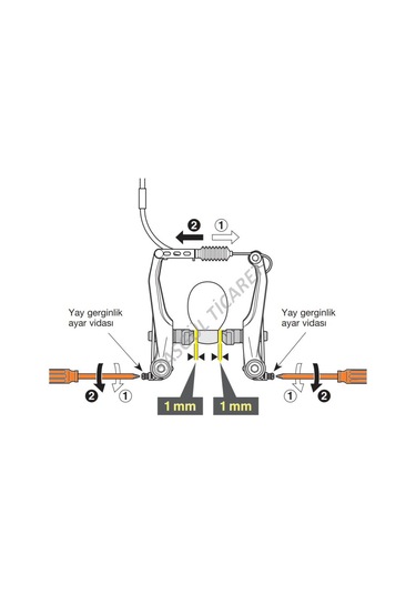 Hsgl Bisiklet Siyah Full Aluminyum Promax V-Fren Kırmızı Fren Dış