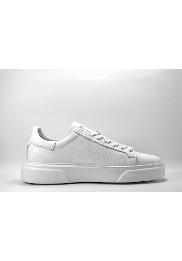 Onlo Ayakkabı MN.1091 Hakiki Deri Beyaz Casual Erkek Ayakkabı Beyaz