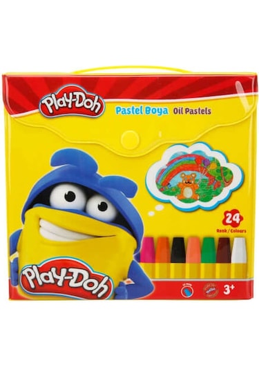 Play-Doh 24 Renk Pastel Boya Çantalı Pa007