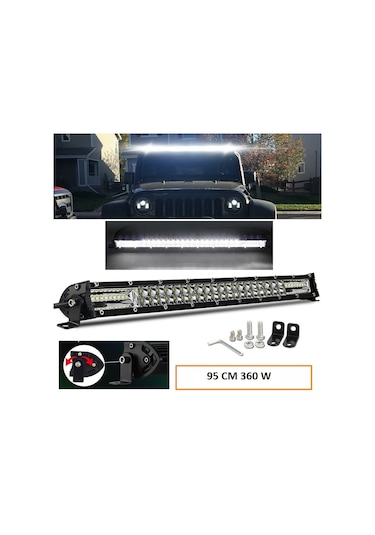Off Road Led Bar Çift Sıra 95/80/65/50 Cm Seçenek Beyaz Sarı Mod