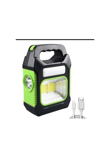 Şarjlı Ve Güneş Enerjili Kamp Feneri El Feneri Yüksek Işıklı Kamp El Feneri 3w+1w+12w Avcı Feneri