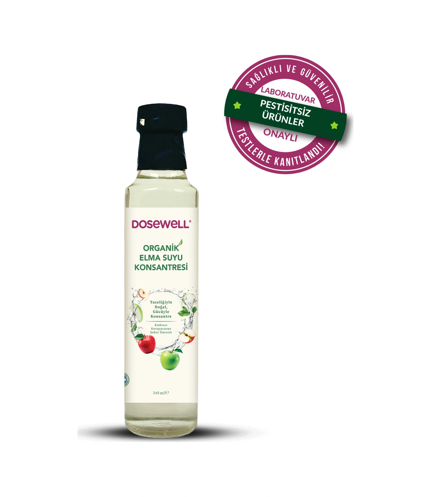 Dosewell Organik Elma Suyu Konsantresi 340 Ml