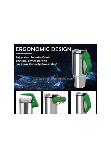 Reedark Stanley 900ml Termal Bardağı - 8 Saat Sıcak, 12 Saat Soğuk Tutar, Döner Kulplu Ve Pipetli Siyah