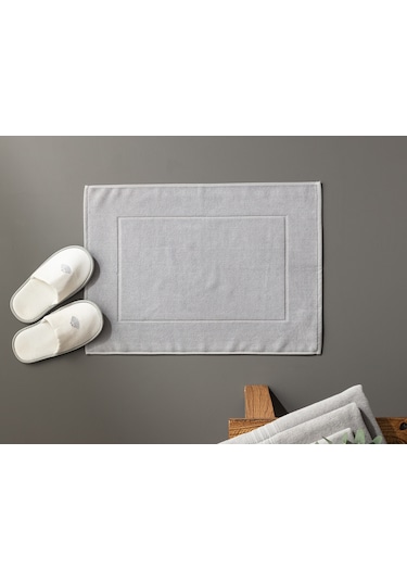 Madame Coco Stripe Armürlü Ayak Havlusu - Gri - 50X70 Cm Çok Renkli