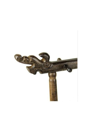 Willowhaven Ahşap Çin Fırça Kalem Asılı Musluk Tutucu 6 Asılı 12-pin Kaligrafi Standart Çok Renkli