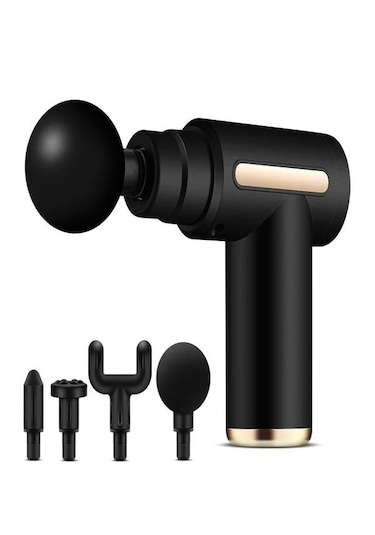 Am0g6 4 Yedek Kafa 6 Kademe Elektrikli Kas Masajı Vurmalı Masaj A Siyah