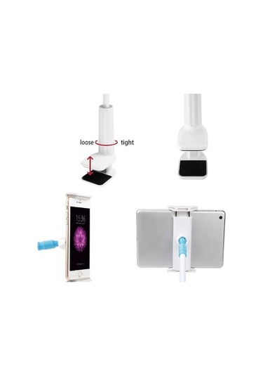 Yingfu 360 Dönme Tutucu, Tek Elle Ayarlı Kaz Boynu, Telefon Destekçi Diğer