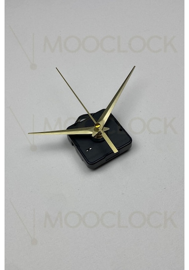 Saat Mekanizması, Akar Sessiz Duvar Saati Mekanizması, 14 Mm Şaft Askılı Kısa Gold