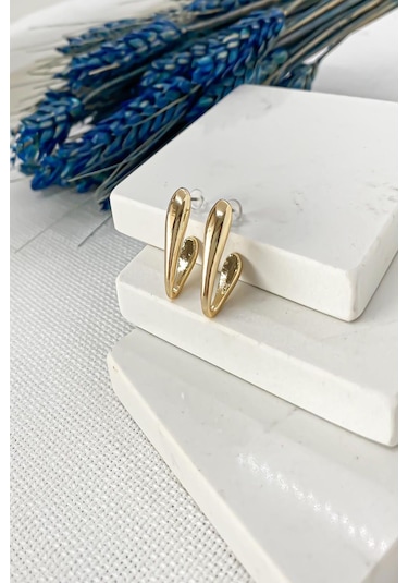 Demokan Kadın Küpe Özel Kaplama Özel Seri Küpe 001