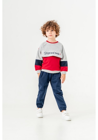 Harika Kids Erkek Çocuk Orta Kalınlıkta İki İplik Eşofman Takımı 001