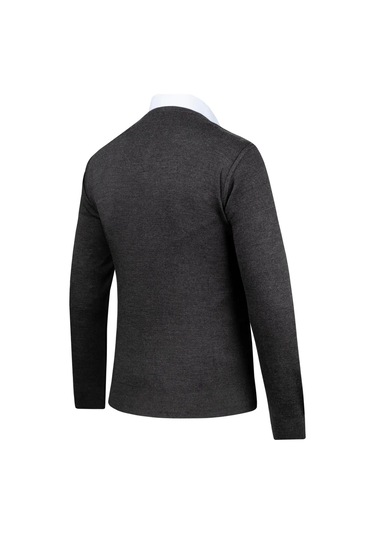 Erkek V Yaka Triko Hırka Düğmeli 4241m Bgl-st04560 Füme