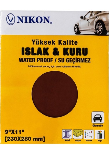 Nikon Yüksek Kalite Islak/Kuru 230X280Mm Su Zımparası 2000 Kum